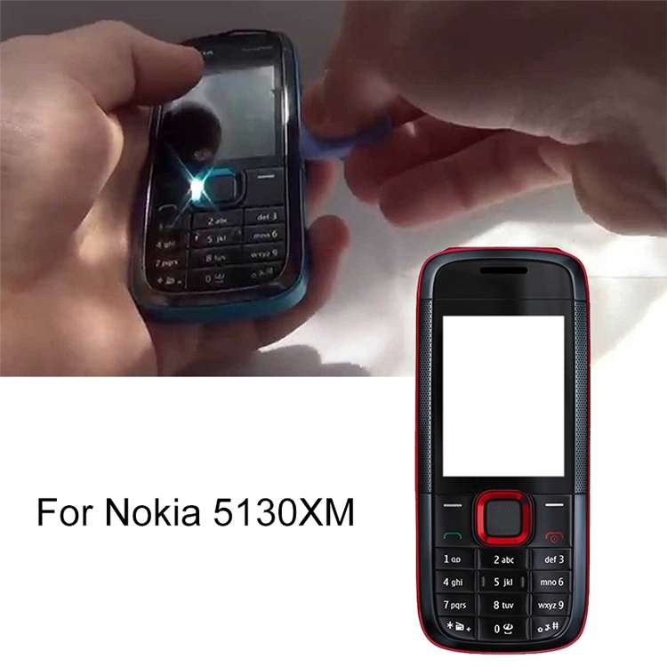 For Nokia 5130XM Full Housing Cover(Blue)
