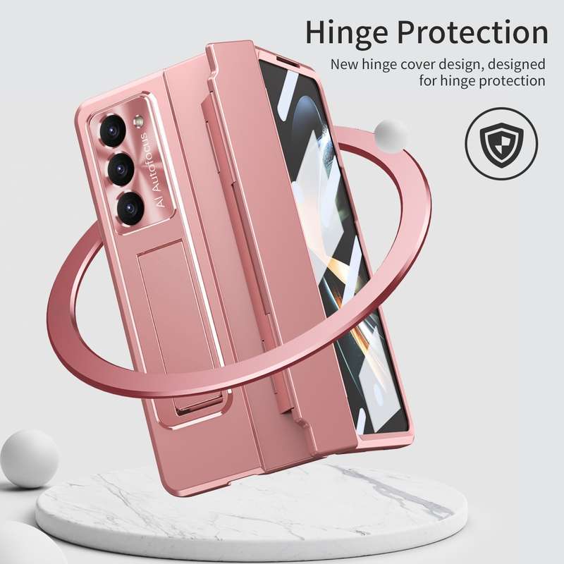 For Samsung Galaxy Z Fold5 5G Integrated Folding Phone Case with Hinge(Black)
