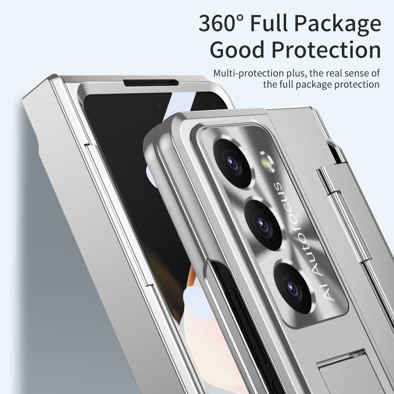 For Samsung Galaxy Z Fold5 5G Integrated Folding Phone Case with Hinge(Black)