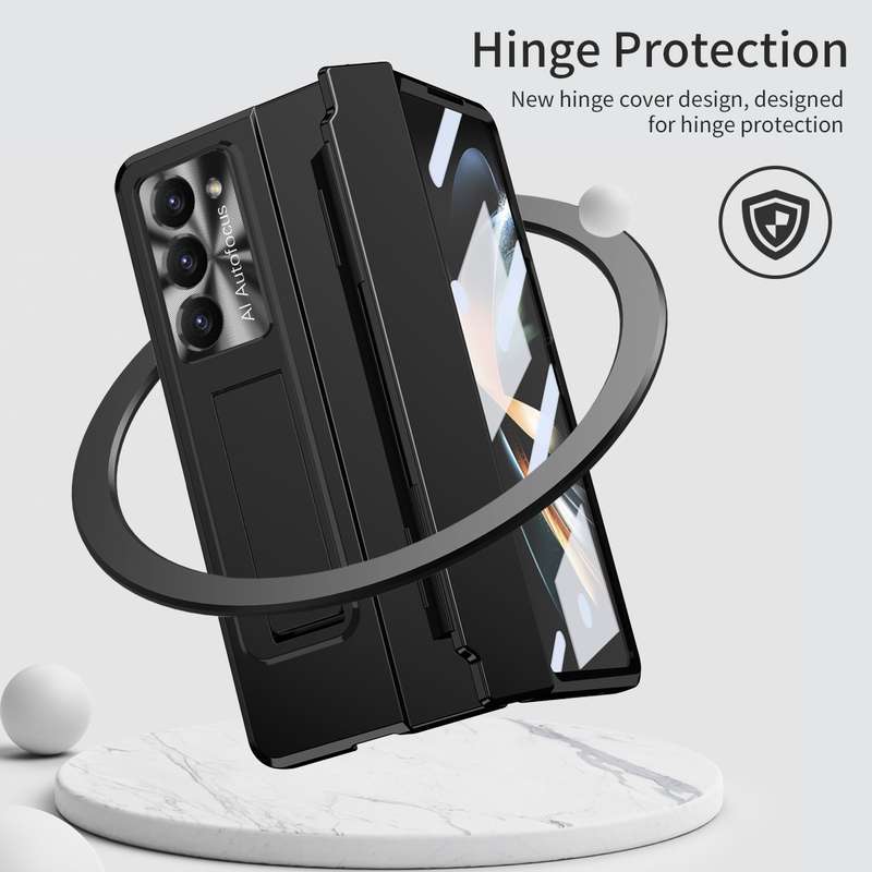 For Samsung Galaxy Z Fold5 5G Integrated Folding Phone Case with Hinge(Black)