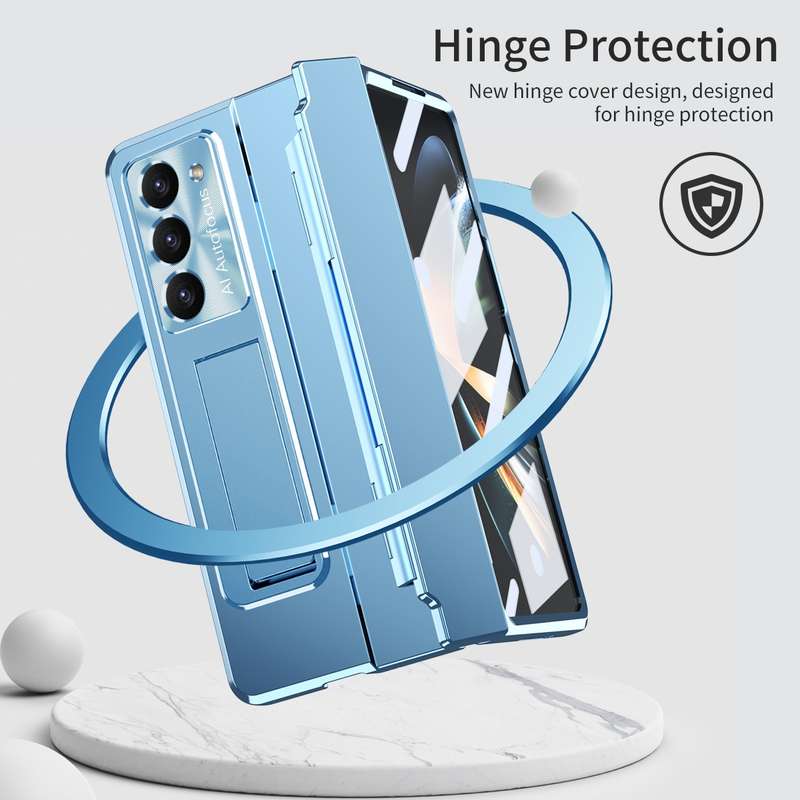 For Samsung Galaxy Z Fold5 5G Integrated Folding Phone Case with Hinge(Black)