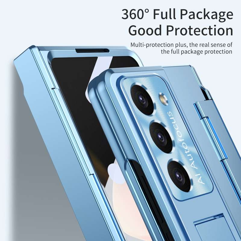 For Samsung Galaxy Z Fold5 5G Integrated Folding Phone Case with Hinge(Black)