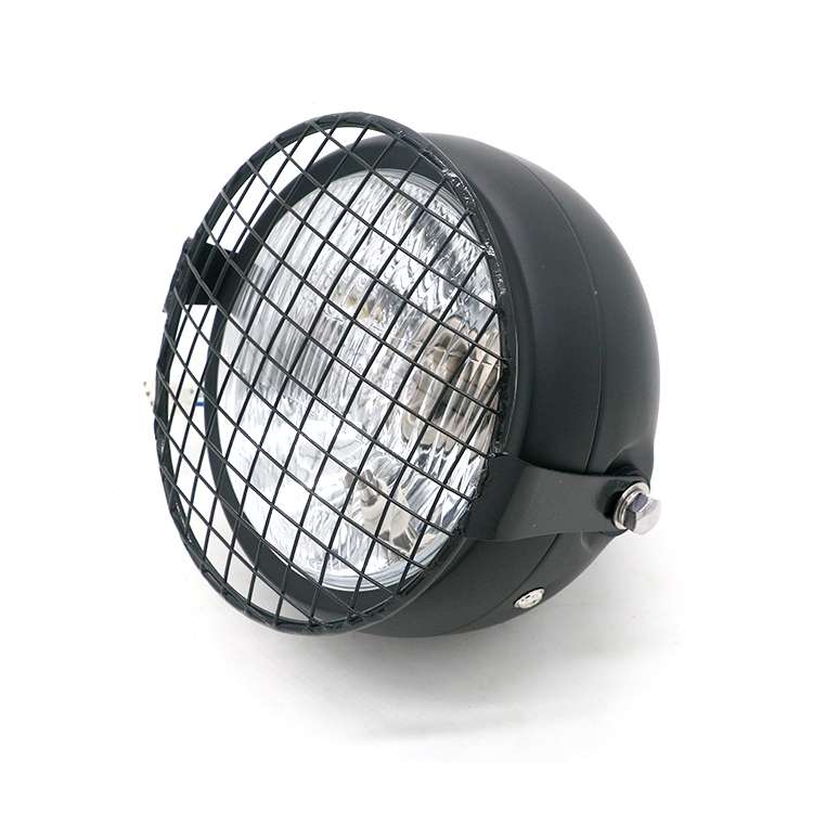Motorcycle Reticular Retro Lamp LED Headlight Modification Accessories for Halley / Honda CG125 / Su