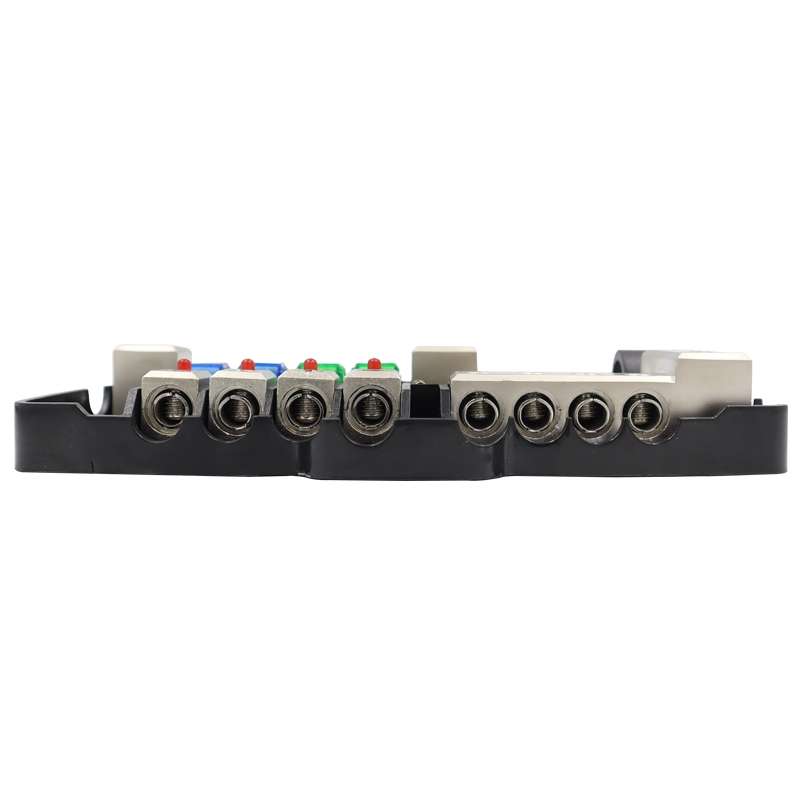 CP-0721 Orvac 0-4 GA 4 Circuit HD Fuse Power Distribution Block Ground Buss with LED Indicator