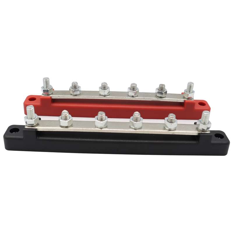 CP-3122 1 Pair 150A 48V RV Yacht Car High Current Single-row 4-way Terminal Busbar