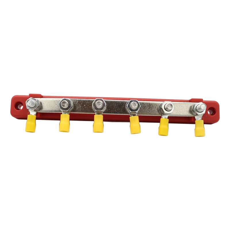 CP-3123 RV Yacht 150A High Current Single-row 4-way Busbar with 6pcs Terminals