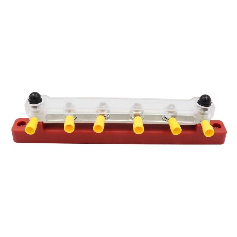 CP-3123 RV Yacht 150A High Current Single-row 4-way Busbar with 6pcs Terminals