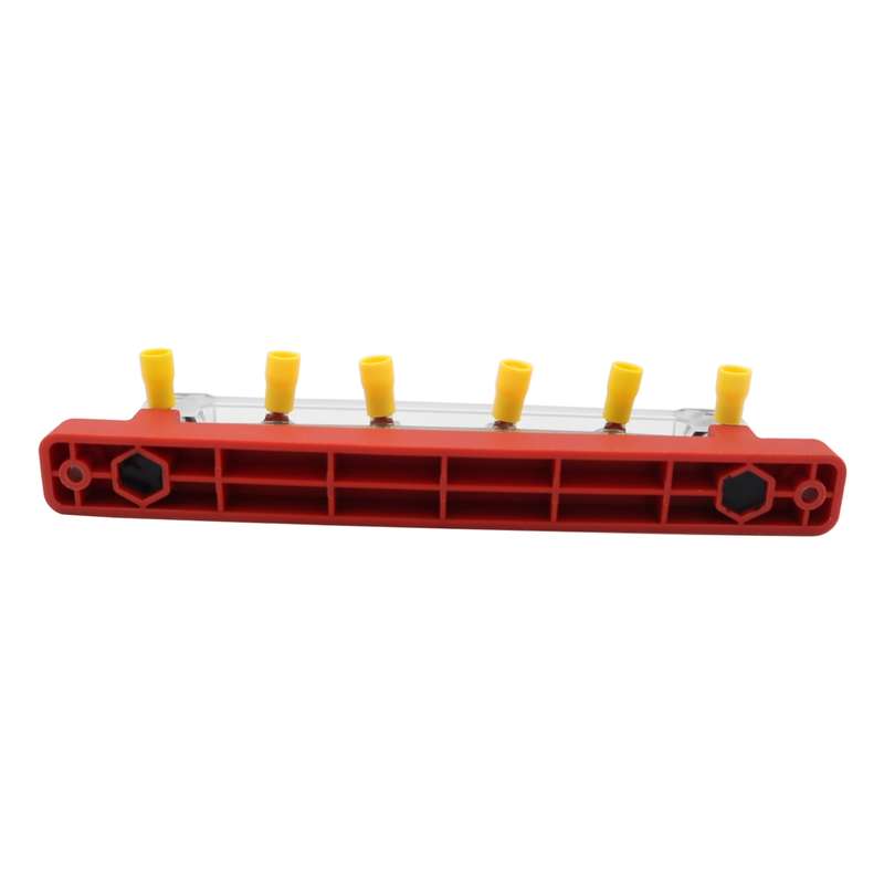 CP-3123 RV Yacht 150A High Current Single-row 4-way Busbar with 6pcs Terminals