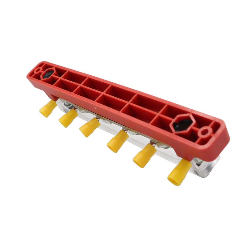 CP-3123 RV Yacht 150A High Current Single-row 4-way Busbar with 6pcs Terminals
