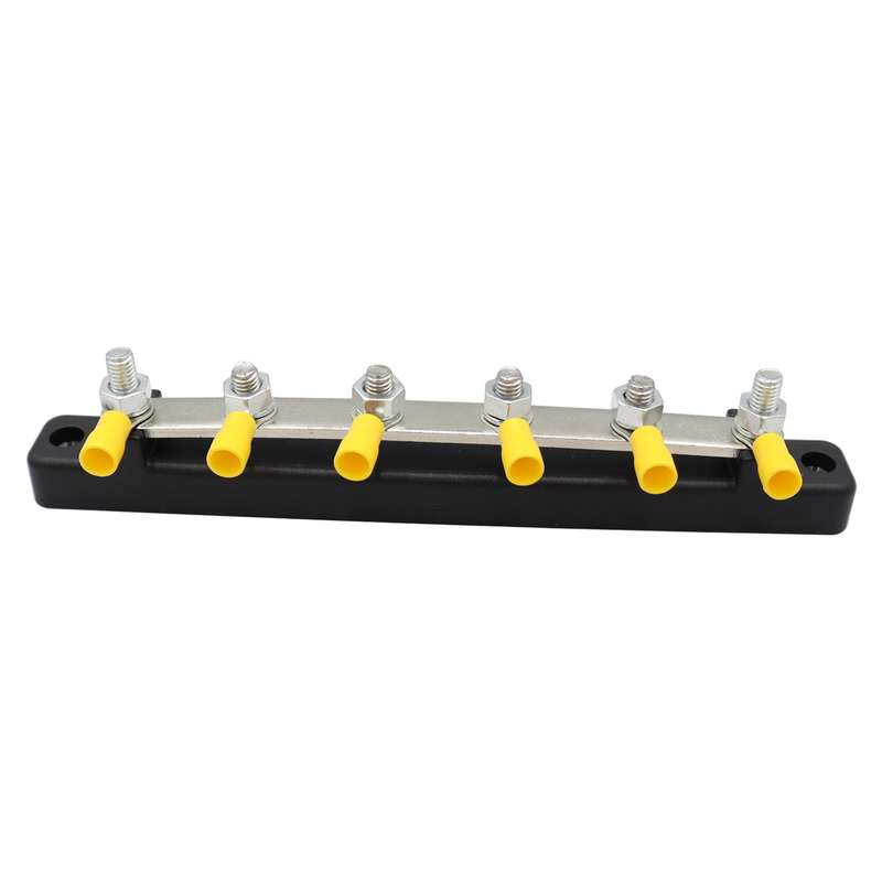 CP-3124 RV Yacht 150A High Current Single-row 4-way Busbar with 6pcs Terminals