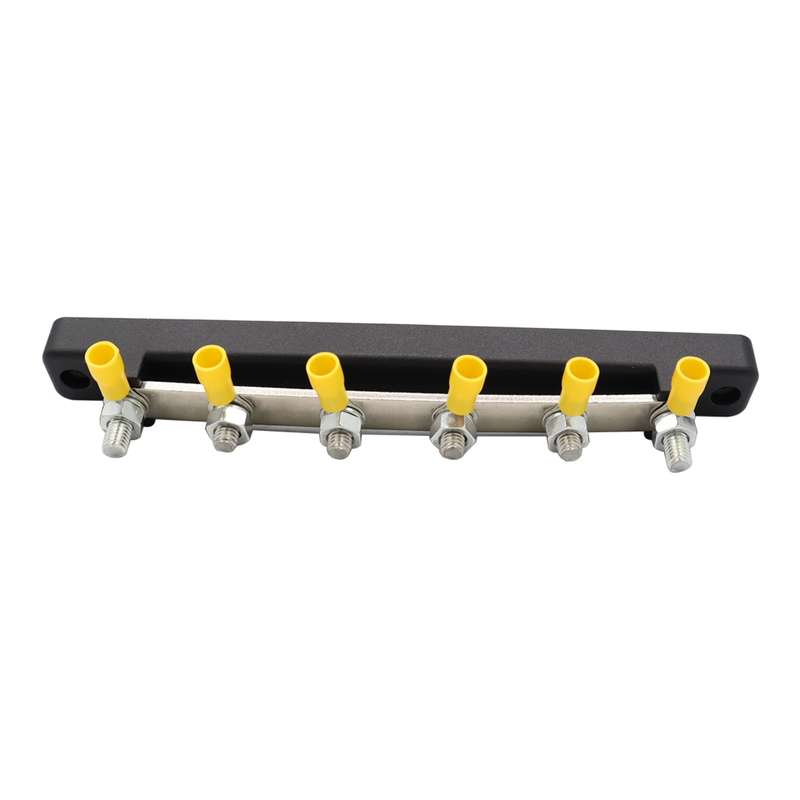CP-3124 RV Yacht 150A High Current Single-row 4-way Busbar with 6pcs Terminals