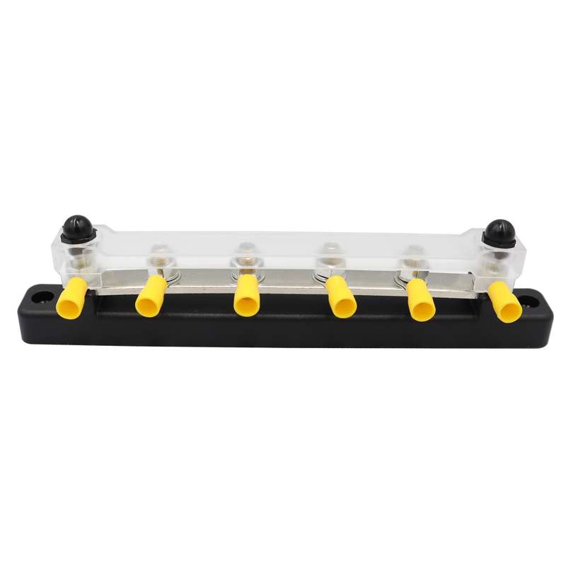 CP-3124 RV Yacht 150A High Current Single-row 4-way Busbar with 6pcs Terminals