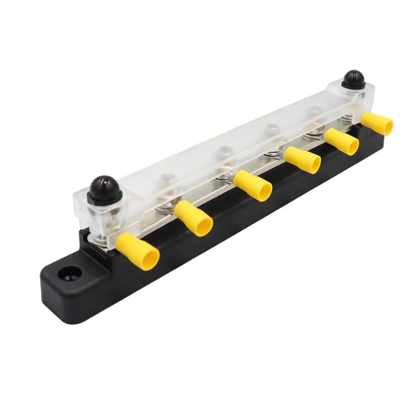 CP-3124 RV Yacht 150A High Current Single-row 4-way Busbar with 6pcs Terminals