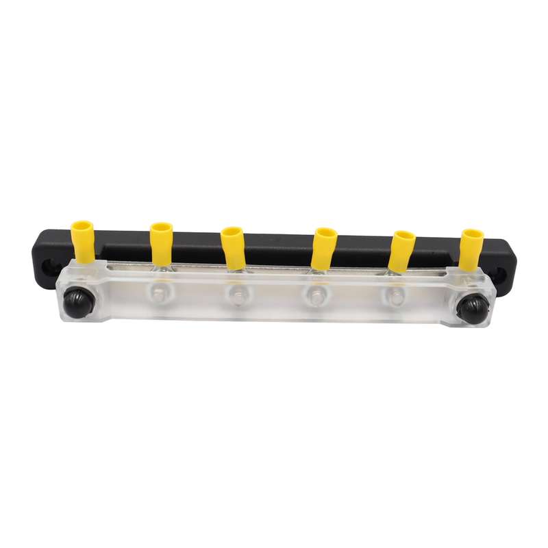 CP-3124 RV Yacht 150A High Current Single-row 4-way Busbar with 6pcs Terminals