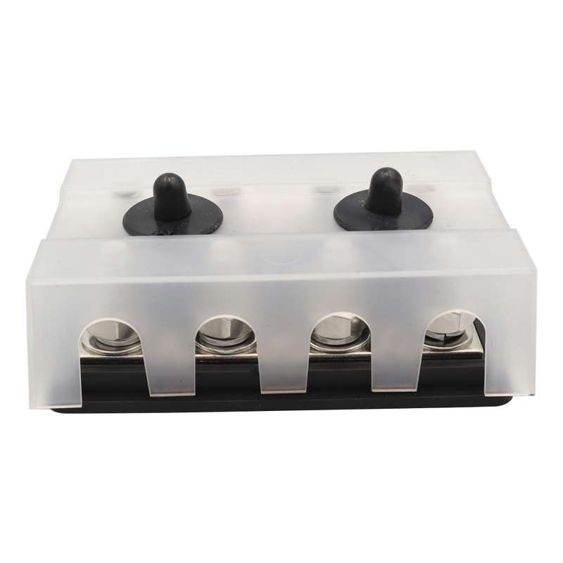 CP-3156 M8 RV Modified Yacht Double-row 4-way Busbar with Dust Cover