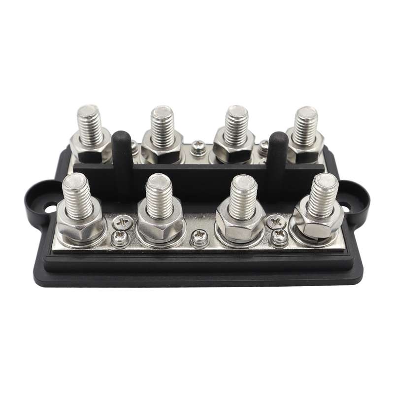 CP-3156 M8 RV Modified Yacht Double-row 4-way Busbar with Dust Cover