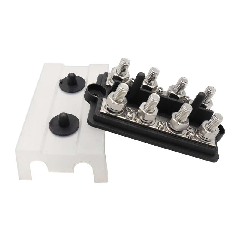CP-3156 M8 RV Modified Yacht Double-row 4-way Busbar with Dust Cover