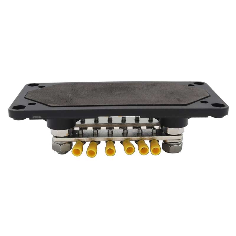 CP-3160 1 Pair 300A 12-48V RV Yacht Modified Double Row 12-way M6 Terminal Busbar with 24pcs Termina