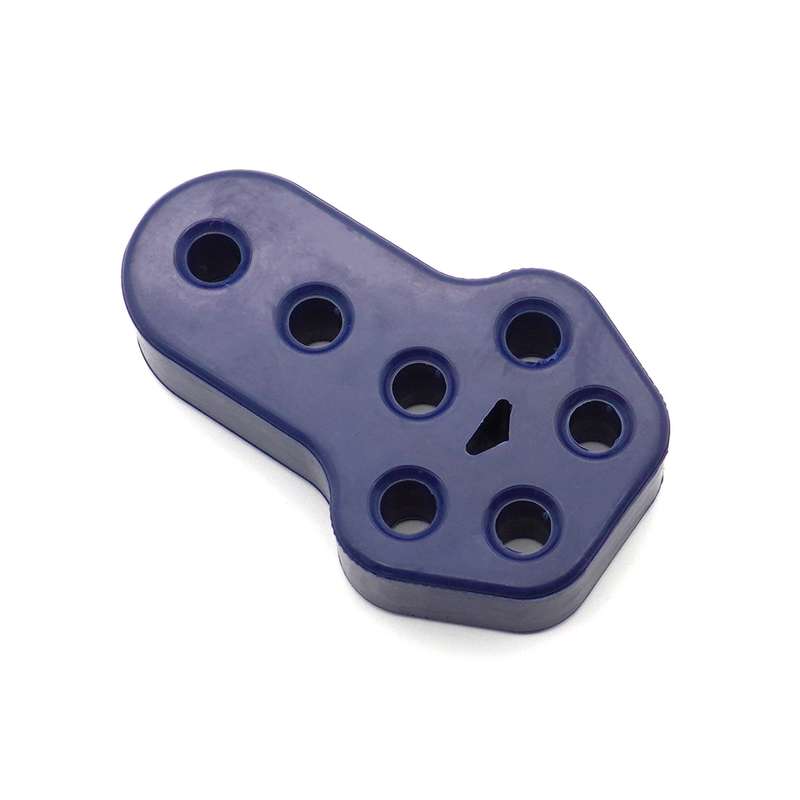 XH-6282 7 Holes Car Exhaust Hanger Bushing Muffler Rubber Insulator Mount Bracket(Blue)
