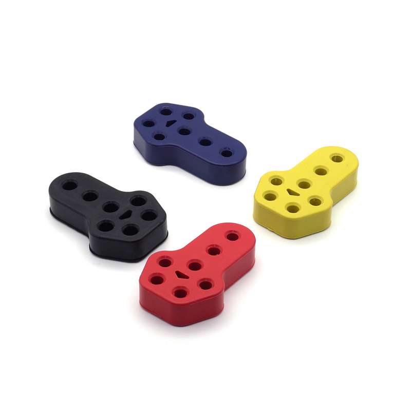 XH-6282 7 Holes Car Exhaust Hanger Bushing Muffler Rubber Insulator Mount Bracket(Blue)