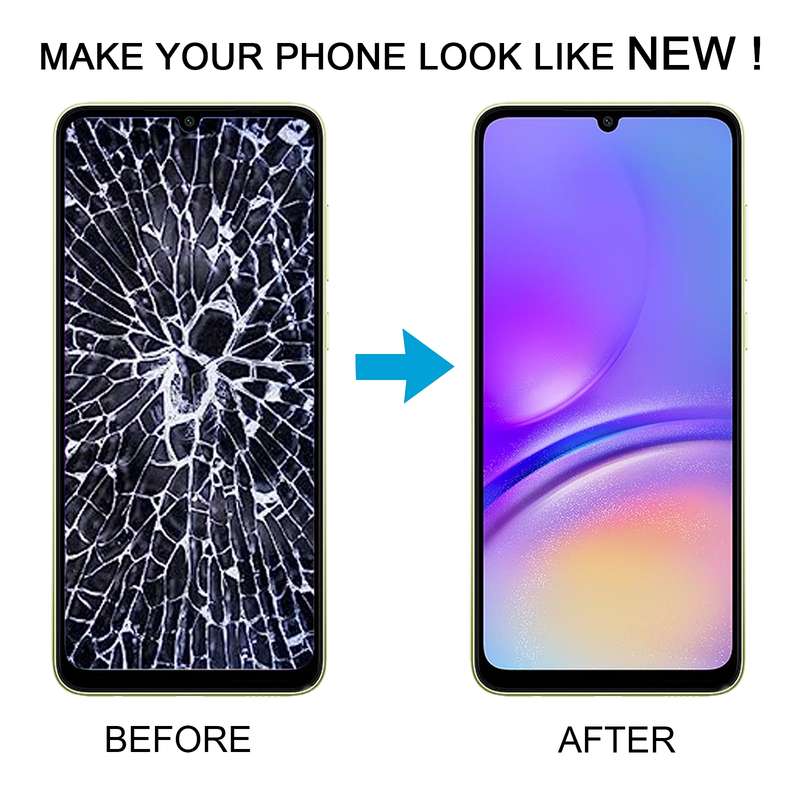 For Samsung Galaxy A05 SM-A055F Original LCD Screen Digitizer Full Assembly with Frame