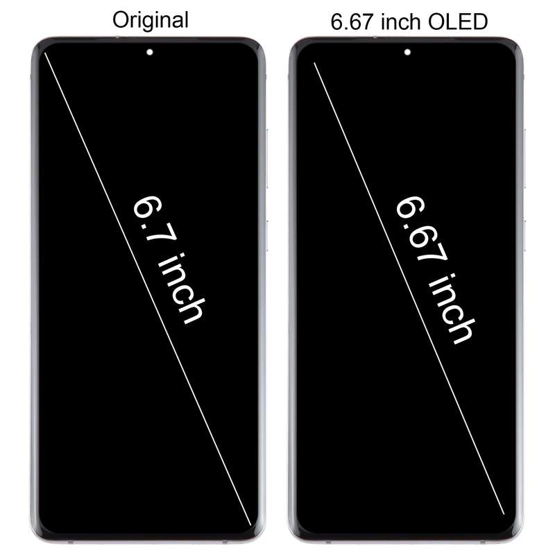 For Samsung Galaxy S20+ 4G/5G SM-G985/986 6.67 inch OLED LCD Screen Digitizer Full Assembly with Fra