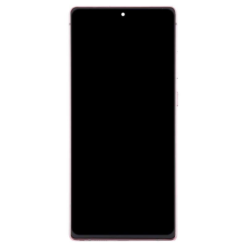 For Samsung Galaxy Note20 SM-N980 6.67 inch OLED LCD Screen Digitizer Full Assembly with Frame(Pink)