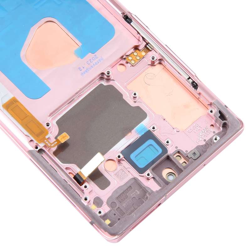 For Samsung Galaxy Note20 SM-N980 6.67 inch OLED LCD Screen Digitizer Full Assembly with Frame(Pink)
