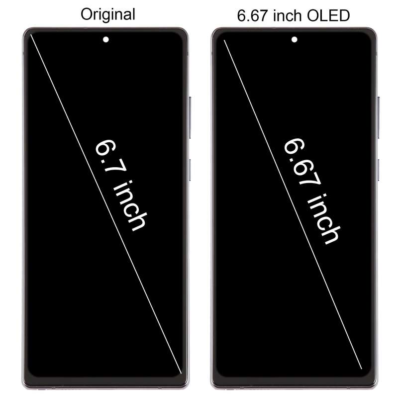 For Samsung Galaxy Note20 SM-N980 6.67 inch OLED LCD Screen Digitizer Full Assembly with Frame(Black