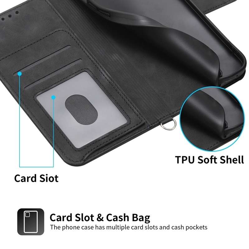 For Xiaomi 14 Ultra Skin-feel Flowers Embossed Wallet Leather Phone Case(Black)