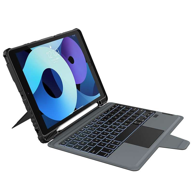 For iPad 10.2 2019/2020/2021 Nillkin Bumper Combo Keyboard Case with Backlight