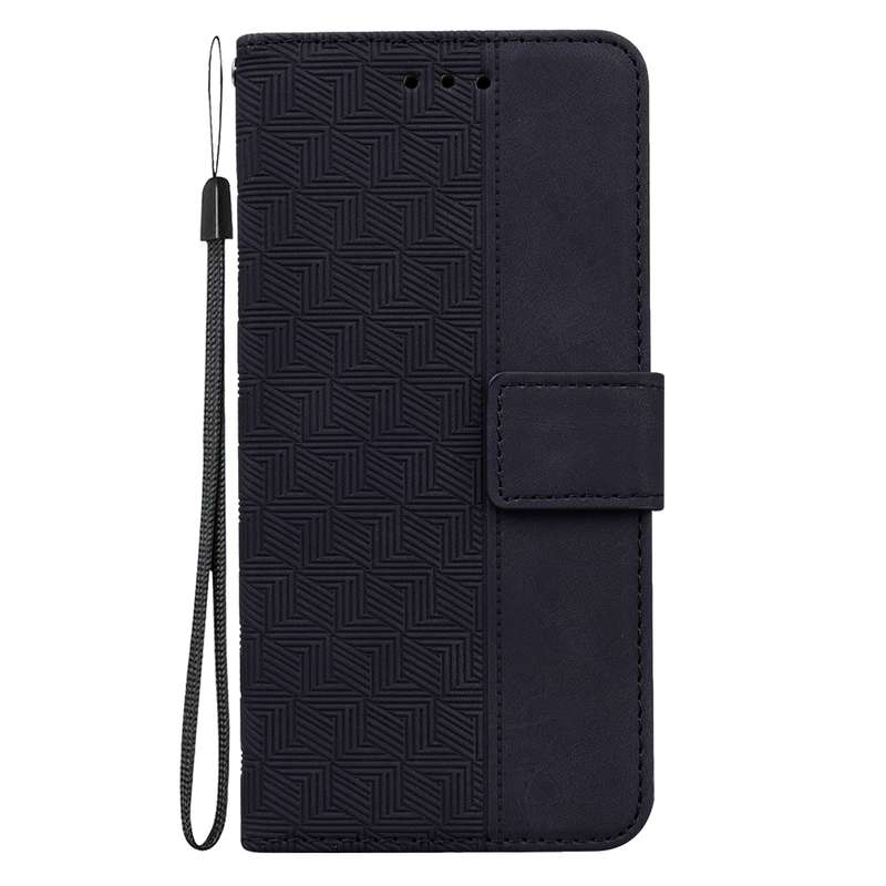 For Tecno Pova 6 Pro / Pova 6 Geometric Embossed Leather Phone Case(Black)
