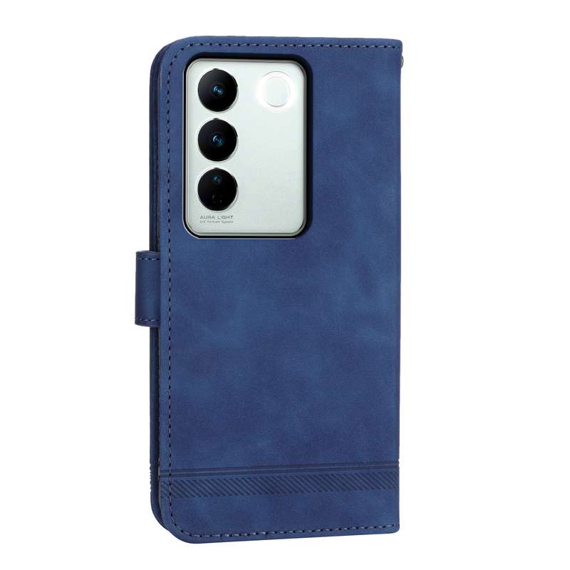 For vivo V27 Dierfeng Dream Line Leather Phone Case(Purple)