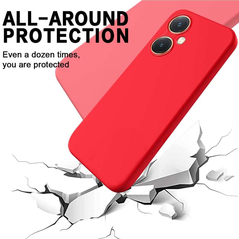 For vivo Y27 4G Pure Color Liquid Silicone Shockproof Phone Case(Black)