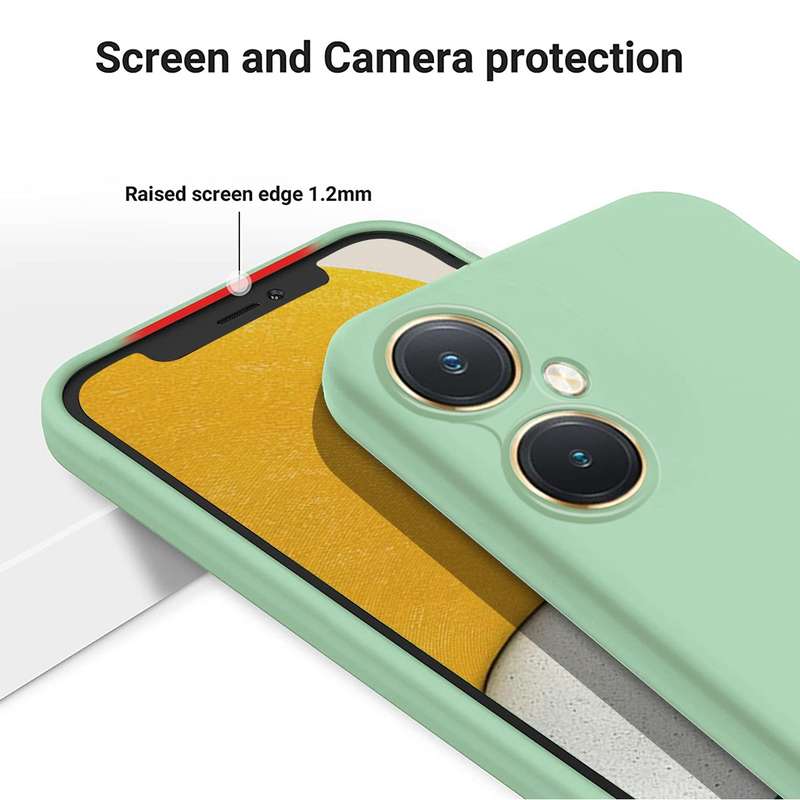 For vivo Y27 4G Pure Color Liquid Silicone Shockproof Phone Case(Black)