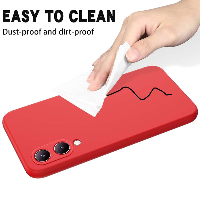 For vivo Y17s 4G Pure Color Liquid Silicone Shockproof Phone Case(Black)