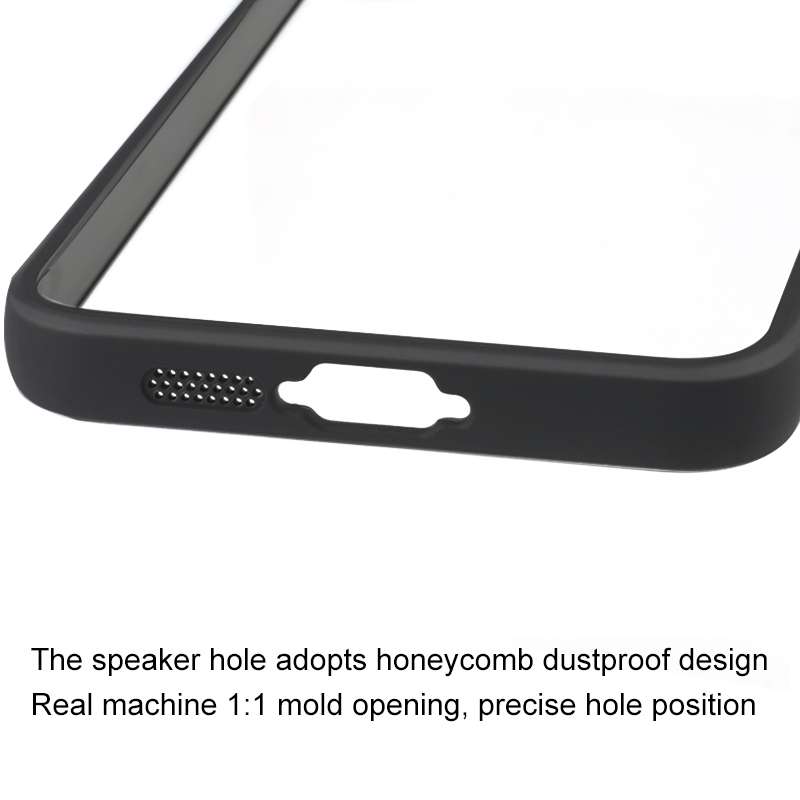 For Samsung Galaxy A55 5G Frosted TPU + Transparent PC Phone Case(Black)