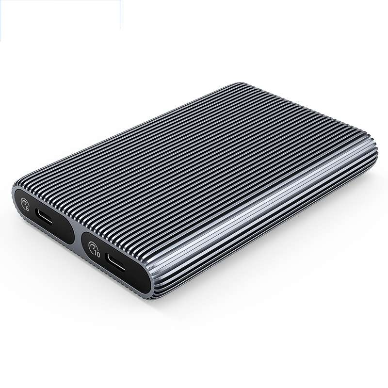 ORICO AM2C3-2SN Dual-bay M.2 NVME + SATA SSD Enclosure(Grey)