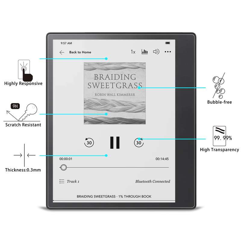 For Kobo Elipsa 2E 25pcs 9H 0.3mm Explosion-proof Tempered Glass Film