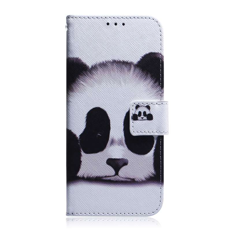 For Xiaomi Poco M6 Pro 4G Coloured Drawing Flip Leather Phone Case(Panda)