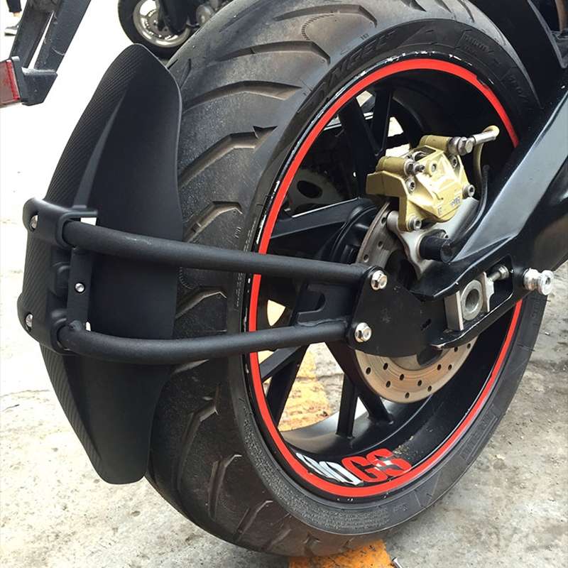 Motorcycle Stainless Steel Modified Rear Wheel Fender Dustproof Splash Flaps Mudguards Fender Guard,