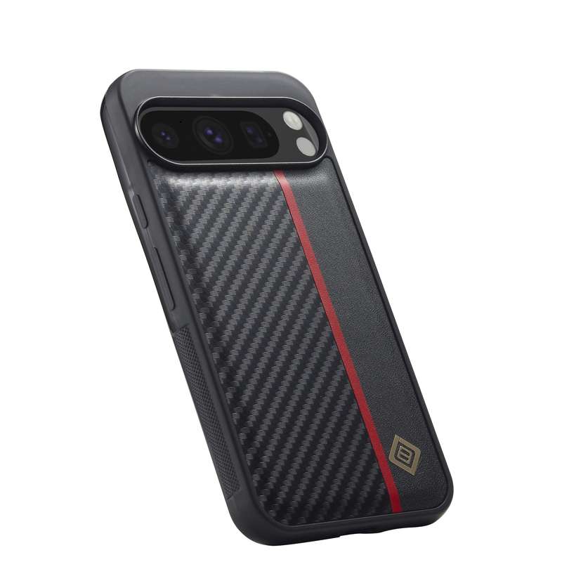 For Google Pixel 9 Pro XL LC.IMEEKE 3 in 1 Carbon Fiber Texture Shockproof Phone Case(Black)