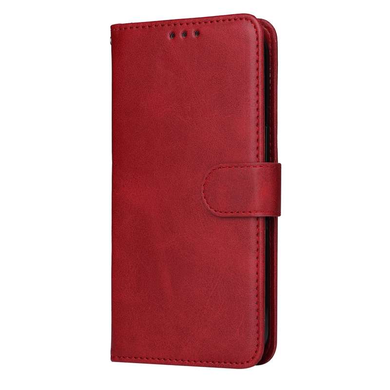 For Xiaomi Redmi 12 4G Classic Calf Texture Flip Leather Phone Case(Brown)