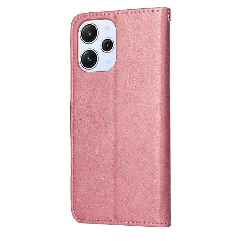 For Xiaomi Redmi 12 4G Classic Calf Texture Flip Leather Phone Case(Brown)