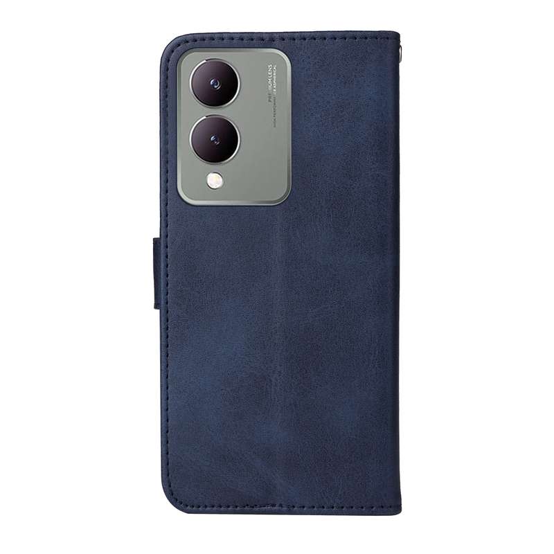 For vivo Y17s Classic Calf Texture Flip Leather Phone Case(Black)