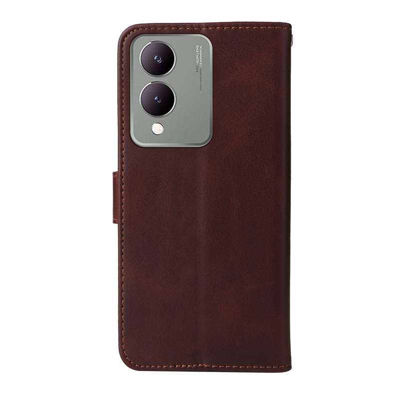 For vivo Y17s Classic Calf Texture Flip Leather Phone Case(Black)