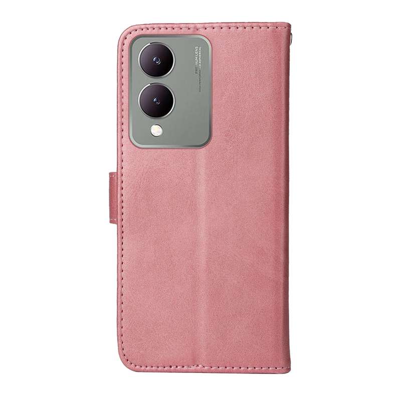For vivo Y17s Classic Calf Texture Flip Leather Phone Case(Black)