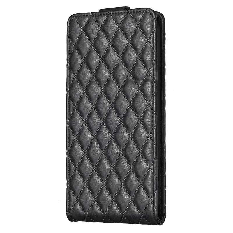 For vivo Y27 4G Diamond Lattice Vertical Flip Leather Phone Case(Dark Purple)