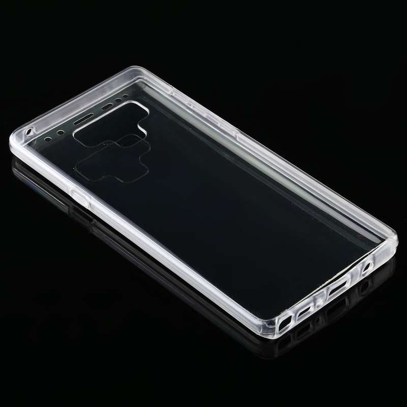 For Samsung Galaxy Note 9 PC+TPU Ultra-Thin Double-Sided All-Inclusive Transparent Case
