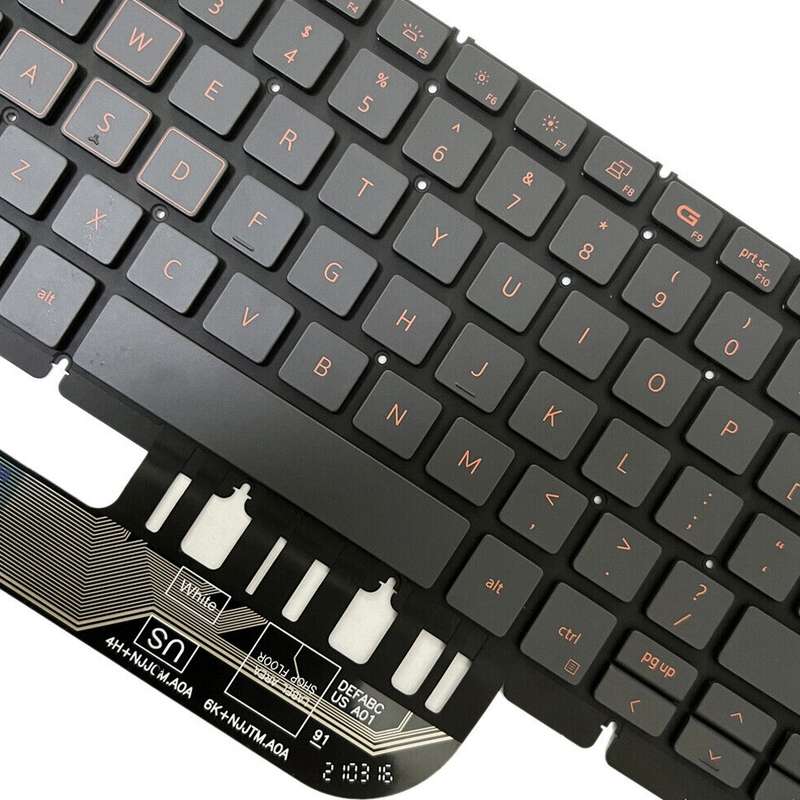 For Dell Latitude 7400 3400 5400 7410 5401 Spanish Version Backlight Laptop Keyboard(Black)